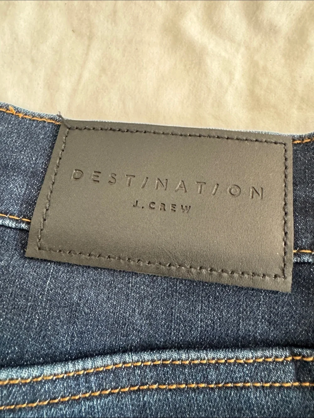 J. Crew Men's Dark Blue Slim Straight Jeans